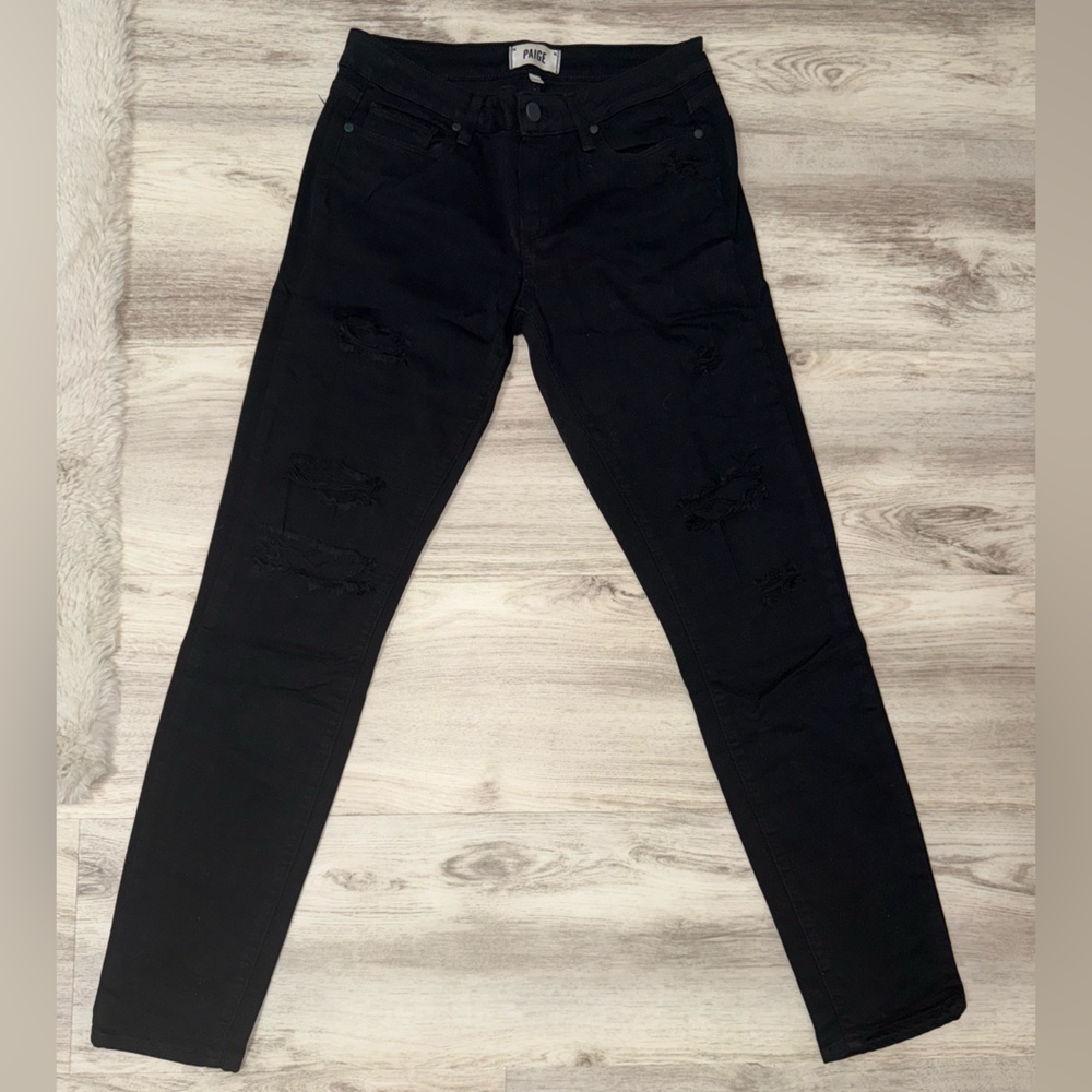 PAIGE Jet Black Denim jeans